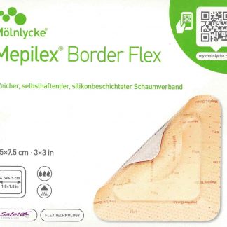 Mepilex Border Flex 7,5x7,5cm 10 Stück PZN 12595984
