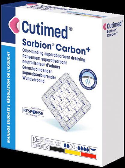 Cutimed Sorbion Carbon+ 15x15cm 12 Stück PZN 16792380