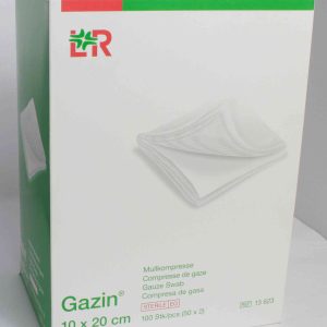 Gazin Mullkompresse steril 10x20cm 100 Stück PZN 03449077
