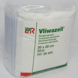 Vliwazell Saugkompresse 20x20cm 25 Stück PZN 02232855
