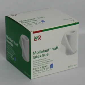 Mollelast haft kohäsive Fixierbinde blau 8cm x 20m 1 Stück PZN 09886011