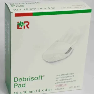 Debrisoft Pad Wundbettvorbereitung 10x10cm 5 Stück PZN 13155158