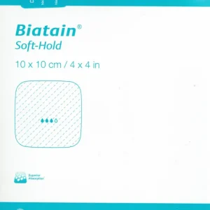 Biatain Schaumverband sanft-haftend 10x10cm 5 Stück PZN 04474166