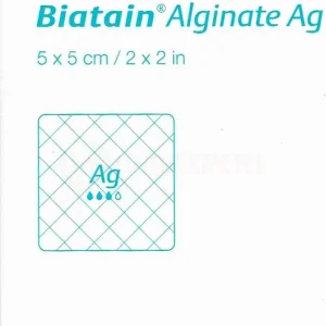 Biatan Alginate Ag 5x5cm 10 Stück PZN 01406448