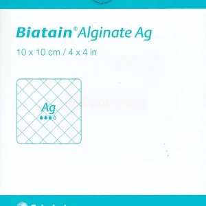 Biatan Alginate Ag 10x10cm 10 Stück PZN 01406833