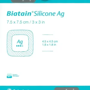Biatain Silicone Ag 7,5x7,5cm (4,5x4,5cm) 5 Stück PZN 03880711