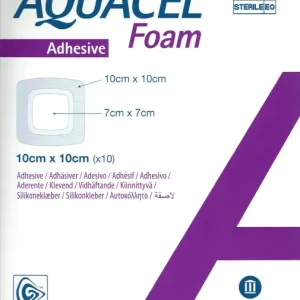 Aquacel Foam haftend 10x10cm 10 Stück PZN 09508533