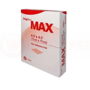 PolyMem Wund-Pad nicht klebend MAX 11x11cm 10 Stück PZN 03367876