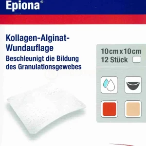 Cutimed Epiona Kollagen 10x10cm 12 Stück PZN 11190819