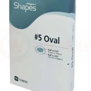 PolyMem Wund-Pad selbstklebende PU-Folie OVAL 9x13cm 15 Stück PZN 02671721
