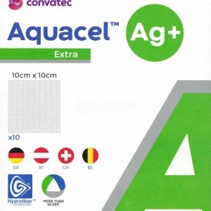Aquacel Extra Ag+ 10x10cm 10 Stück PZN 10203810