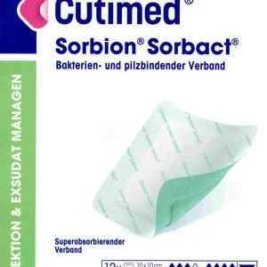 Cutimed Sorbion Sorbact 10x10cm 12 Stück PZN 10526387