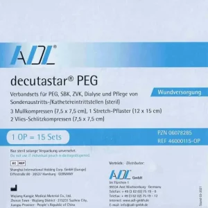 Decutastar PEG Verband-Set OP 15 Stück PZN 06078285