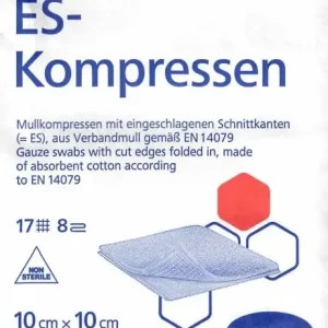 ES-Kompressen unsteril 10x10cm 8fach 100 Stück PZN 01447223
