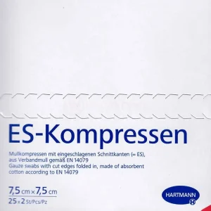 ES-Kompressen steril 7,5×7,5cm 8fach 50 Stück PZN 01407063