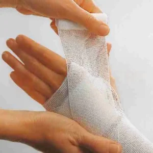 Mollelast elastische Fixierbinde Andwendungsbeispiel