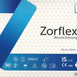 SANAFACTUR Carbon Zorflex 10x10cm 10 Stück PZN 11850061