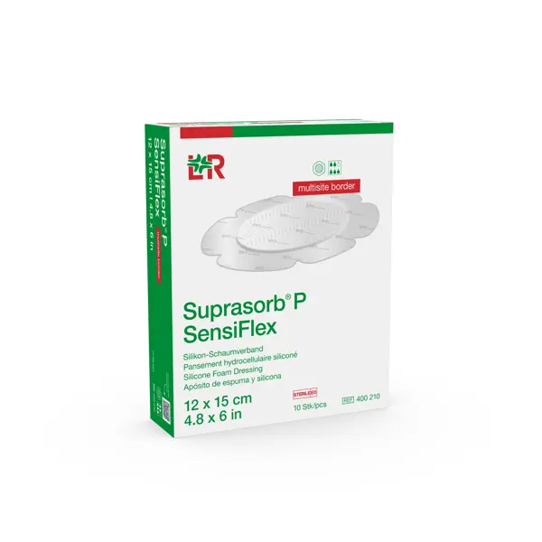 Suprasorb P SensiFlex multiside Border 12x15cm 10 Stück PZN 19445414
