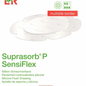 Suprasorb P SensiFlex multisite haftend 7,5x9,5cm 10 Stück PZN 19445377