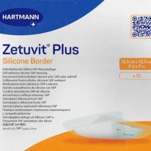 Zetuvit Plus Silicone Border steril 12,5x12,5cm (7,5x7,5cm) 10 Stück PZN 17278679