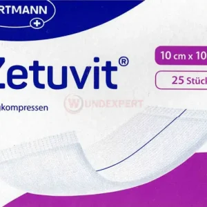 Zetuvit Saugkompressen steril 10x10cm 25 Stück PZN 02724334